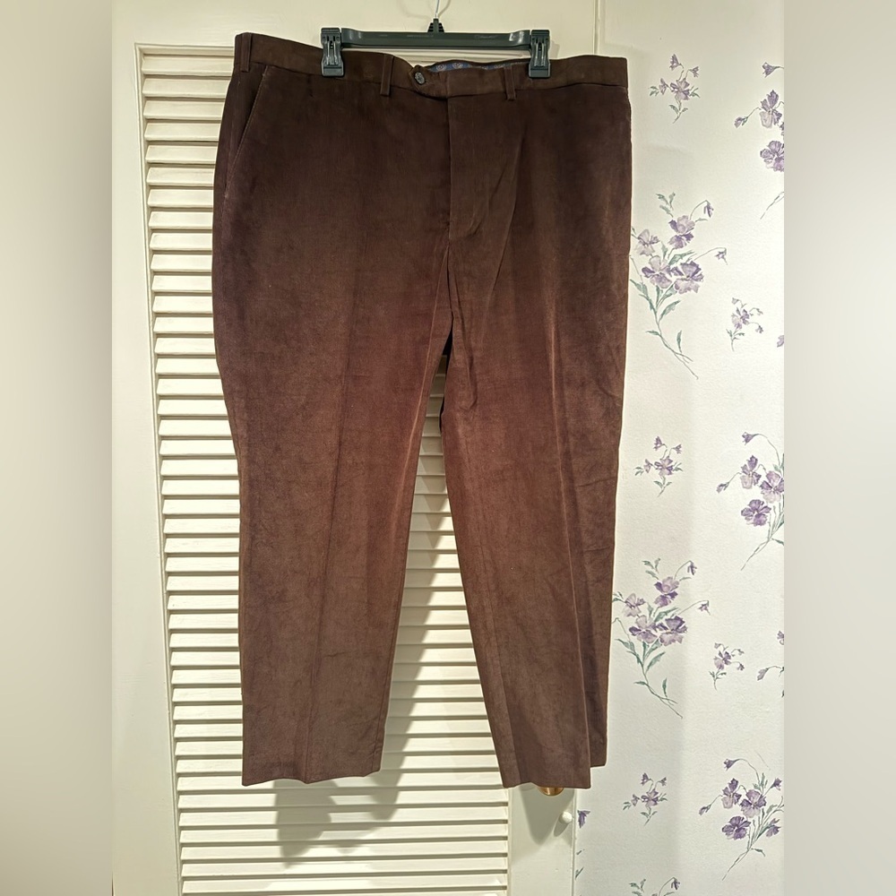 Lauren by Ralph Lauren Dark Brown Corduroy Pants in Size 44Wx30L